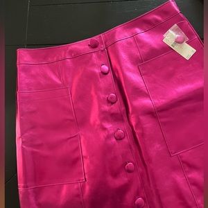 Barbie vibes !!! Amazing pink metallic a line skirt